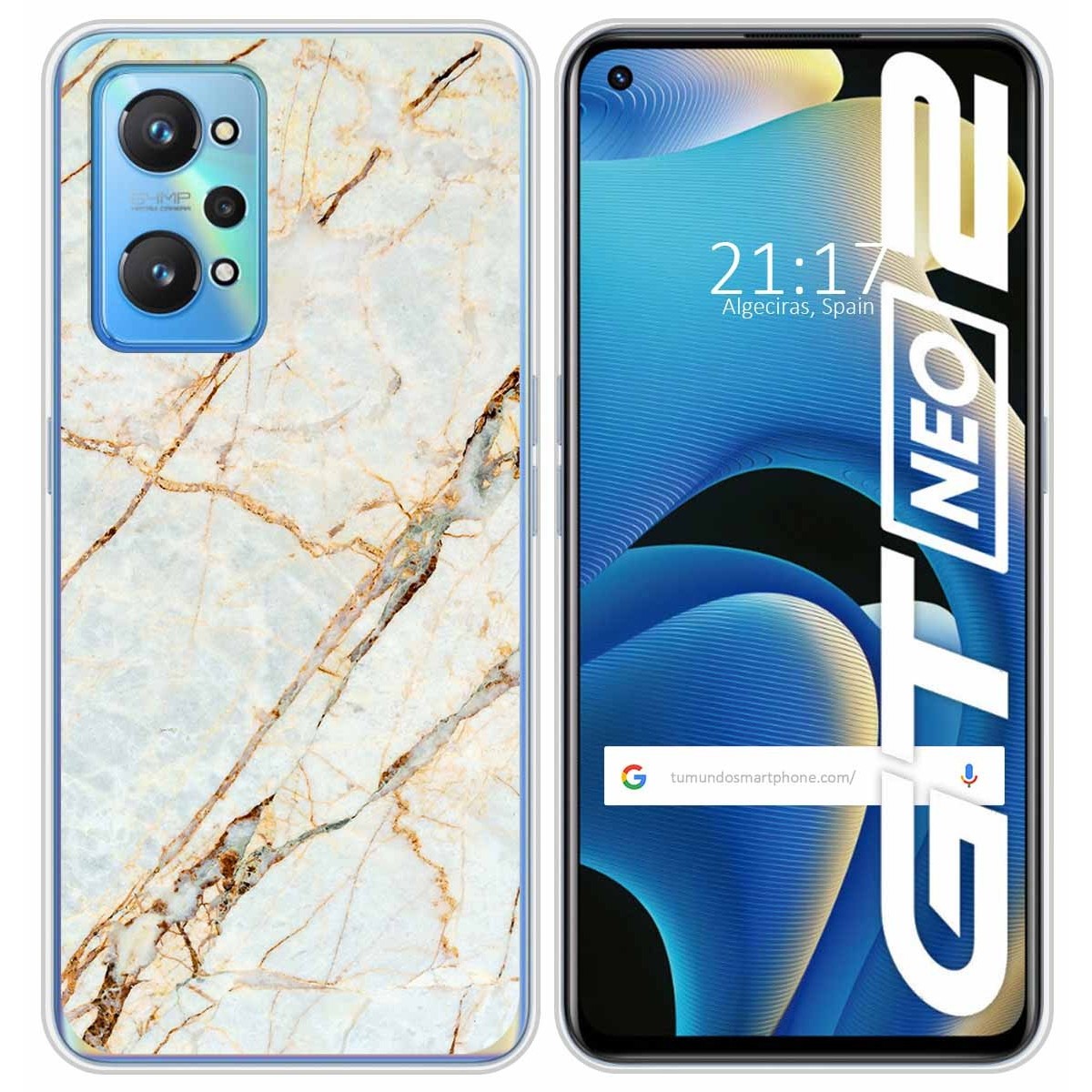 Funda Silicona para Realme GT NEO 2 5G diseño Mármol 13 Dibujos