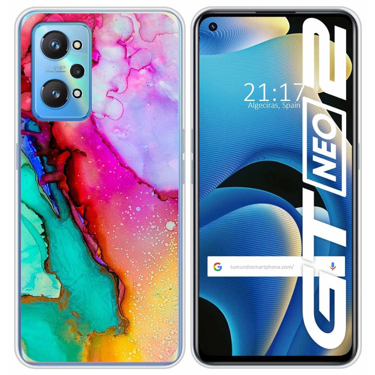 Funda Silicona para Realme GT NEO 2 5G diseño Mármol 15 Dibujos