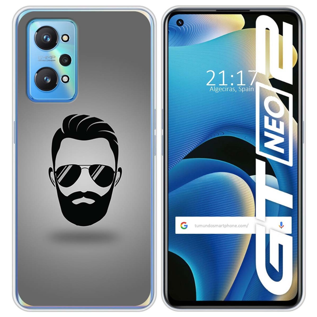 Funda Silicona para Realme GT NEO 2 5G diseño Barba Dibujos