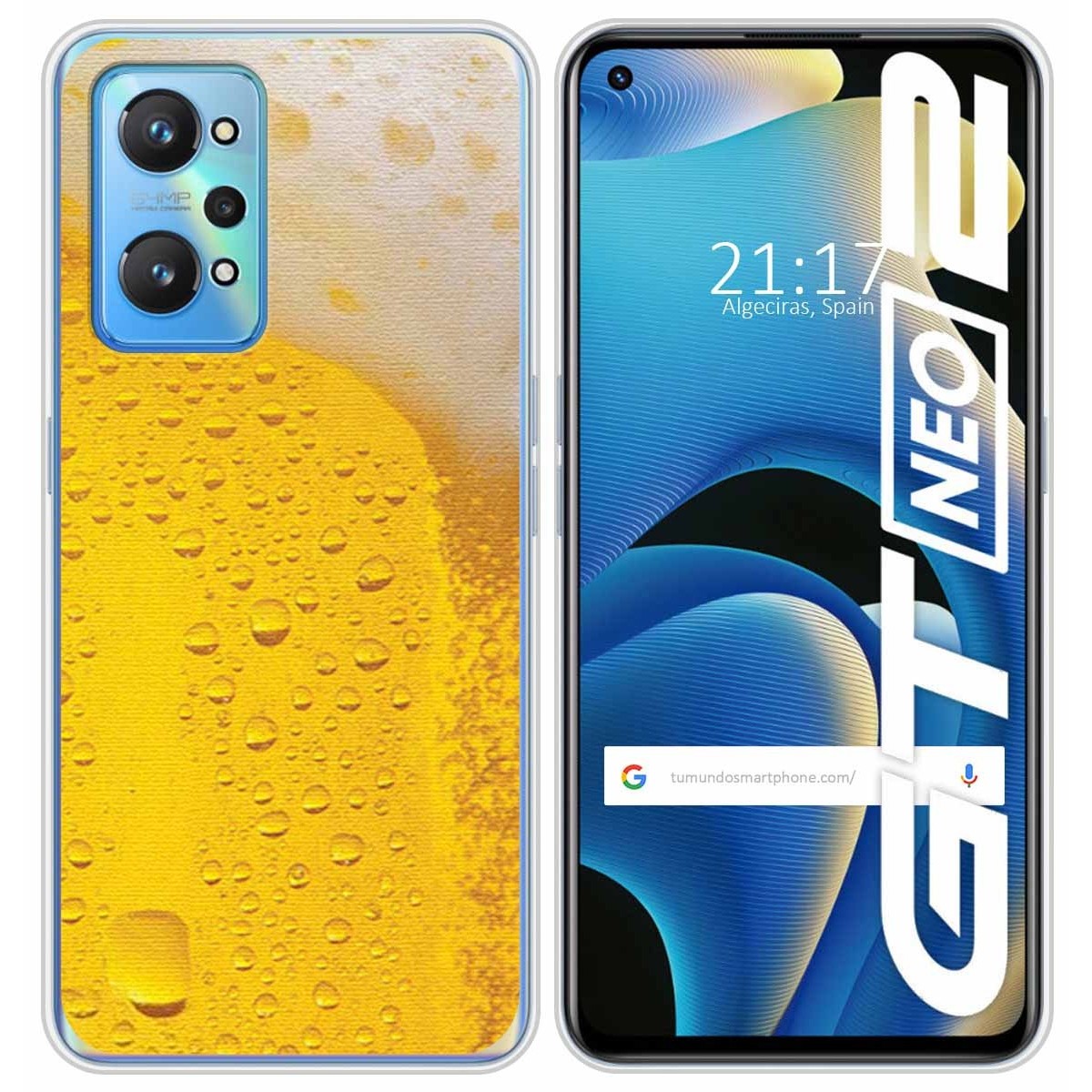 Funda Silicona para Realme GT NEO 2 5G diseño Cerveza Dibujos
