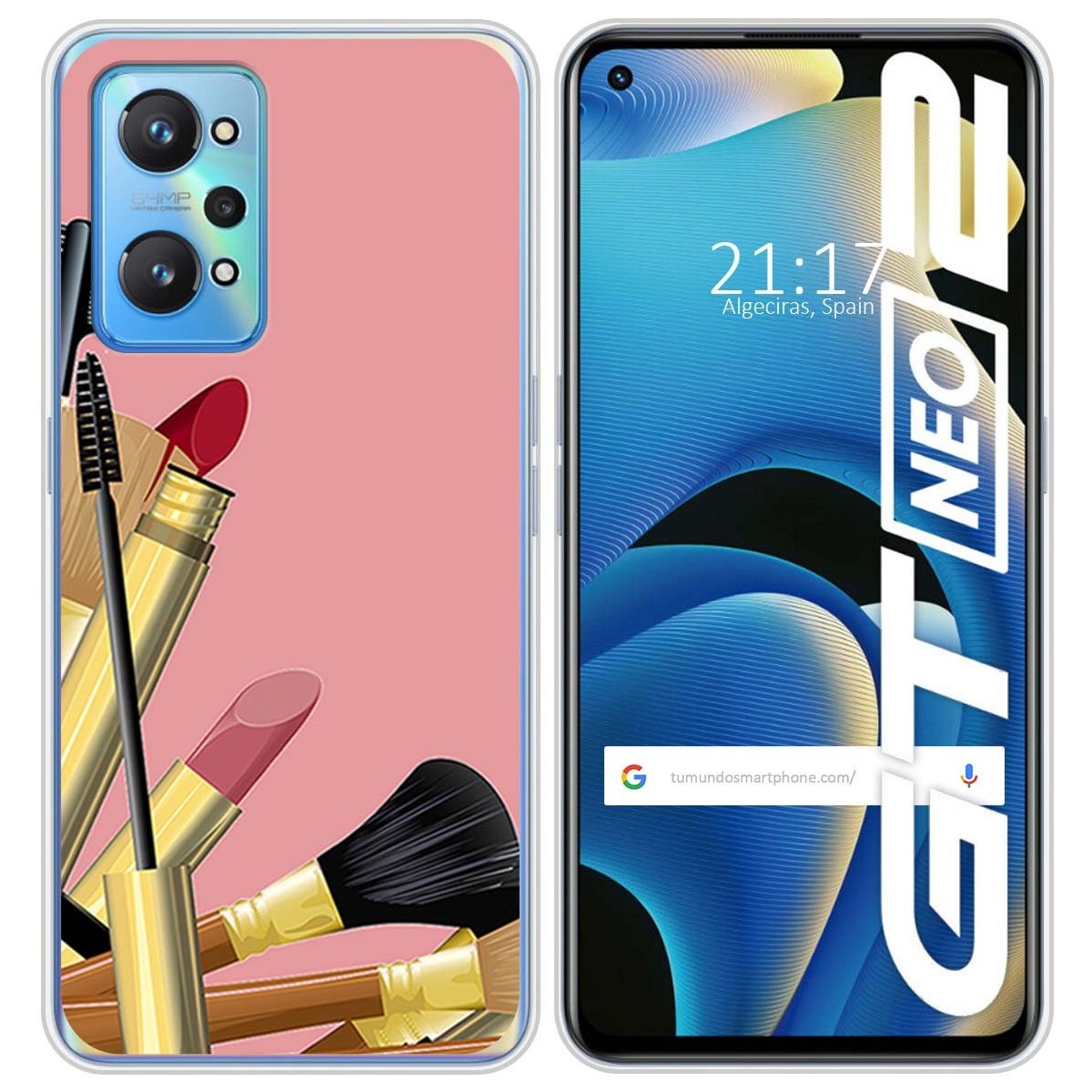 Funda Silicona para Realme GT NEO 2 5G diseño Brochas Dibujos
