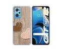Funda Silicona para Realme GT NEO 2 5G diseño Corazones Madera Dibujos