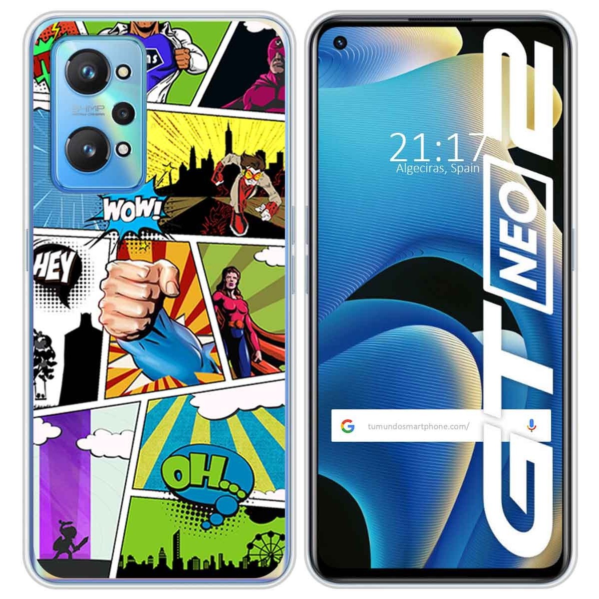 Funda Silicona para Realme GT NEO 2 5G diseño Comic Dibujos