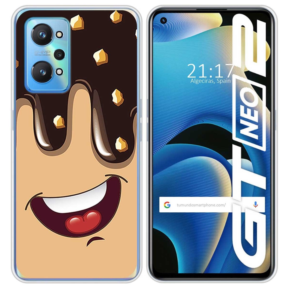Funda Silicona para Realme GT NEO 2 5G diseño Helado Chocolate Dibujos