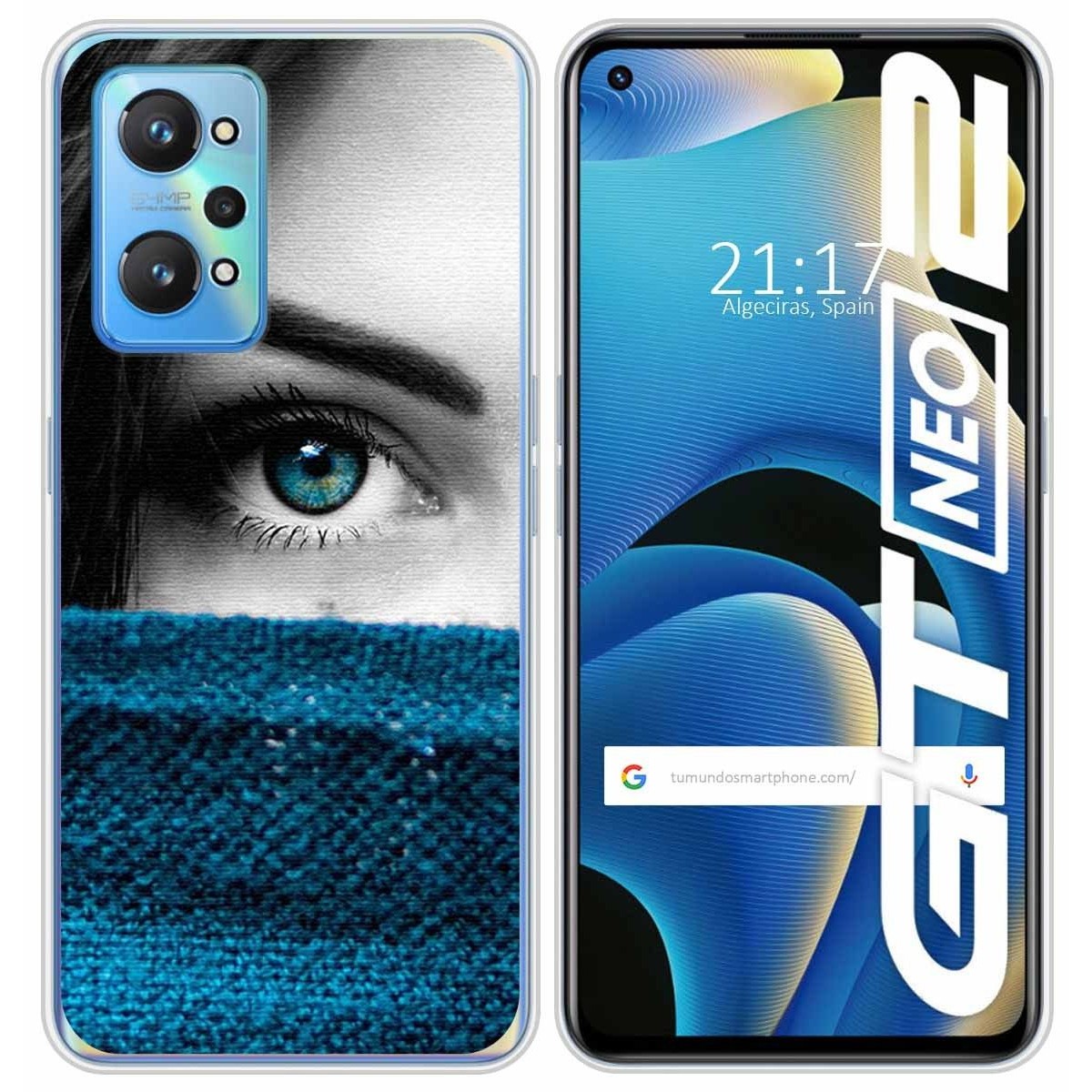 Funda Silicona para Realme GT NEO 2 5G diseño Ojo Dibujos