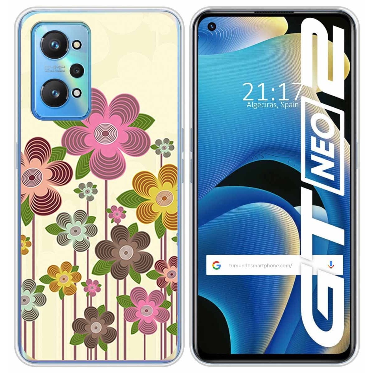 Funda Silicona para Realme GT NEO 2 5G diseño Primavera En Flor Dibujos