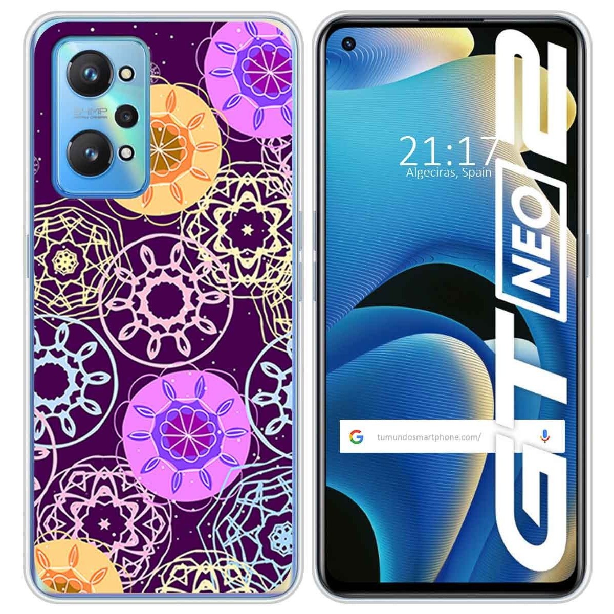 Funda Silicona para Realme GT NEO 2 5G diseño Radial Dibujos