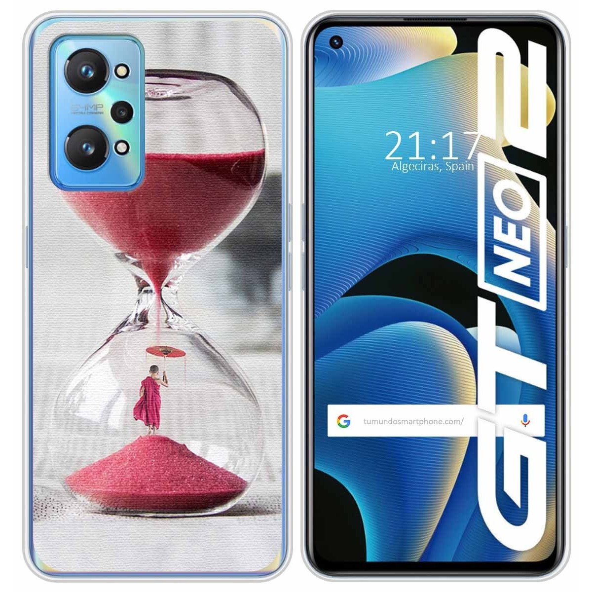 Funda Silicona para Realme GT NEO 2 5G diseño Reloj Dibujos