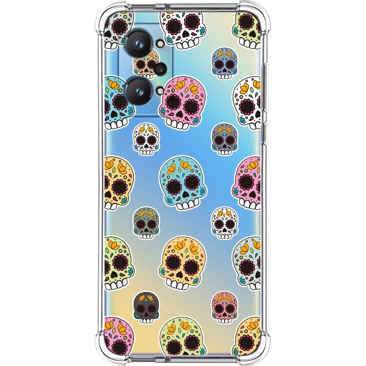 Funda Silicona Antigolpes para Realme GT NEO 2 5G diseño Catrina Dibujos
