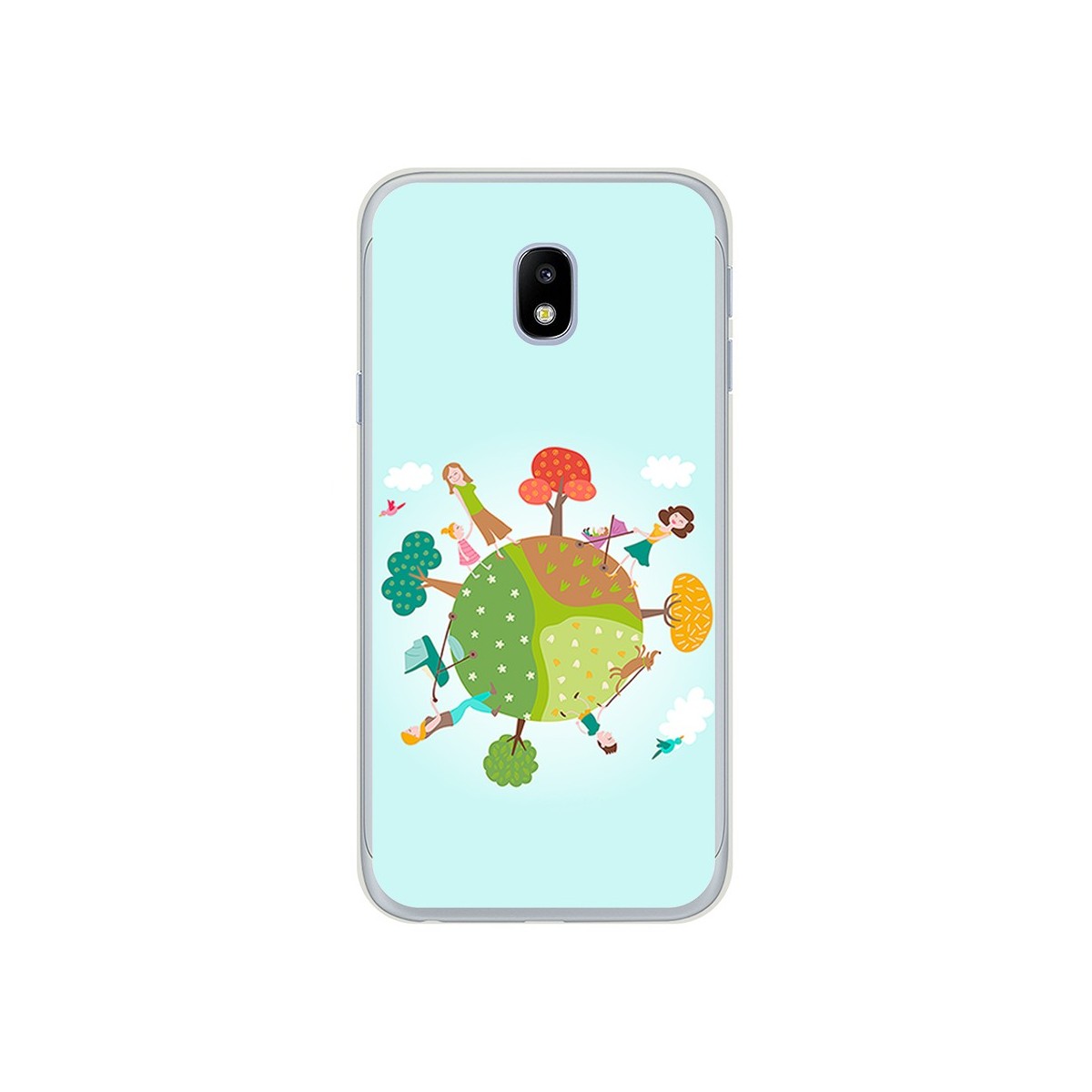 Funda Gel Tpu para Samsung Galaxy J3 (2017) Diseño Familia Dibujos