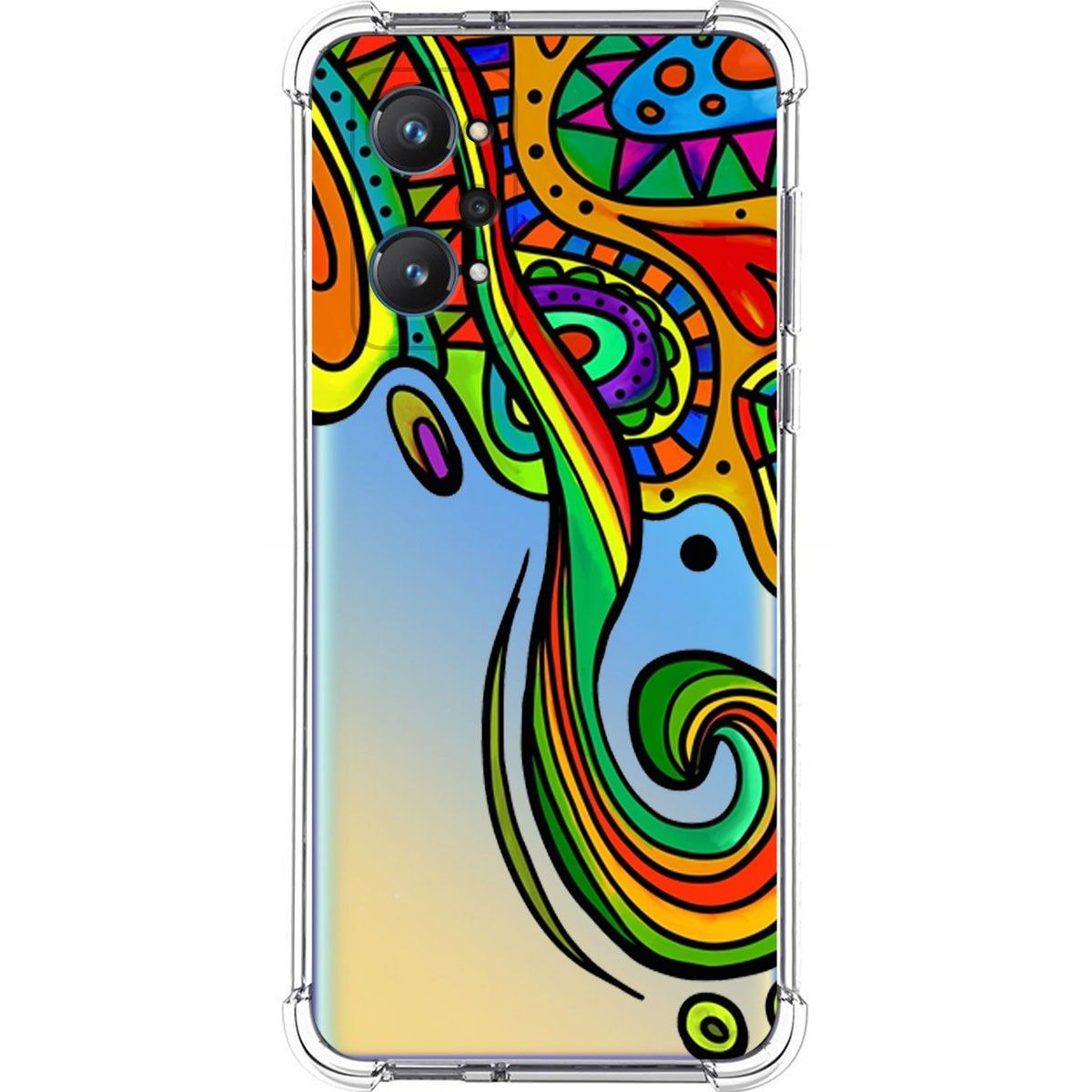 Funda Silicona Antigolpes para Realme GT NEO 2 5G diseño Colores Dibujos