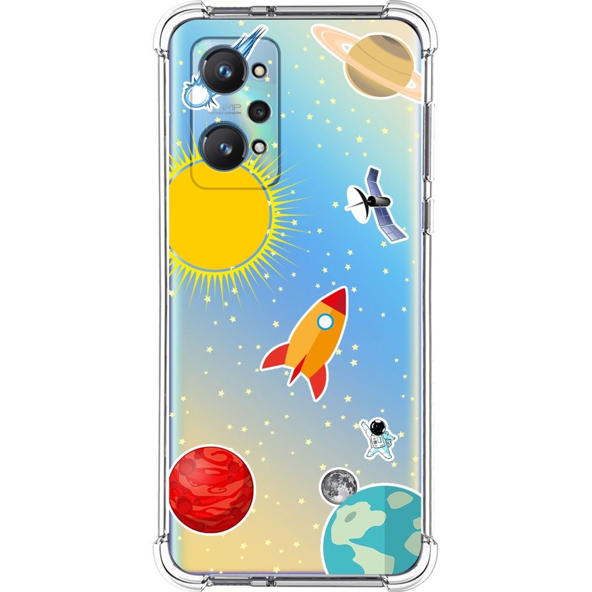Funda Silicona Antigolpes para Realme GT NEO 2 5G diseño Espacio Dibujos
