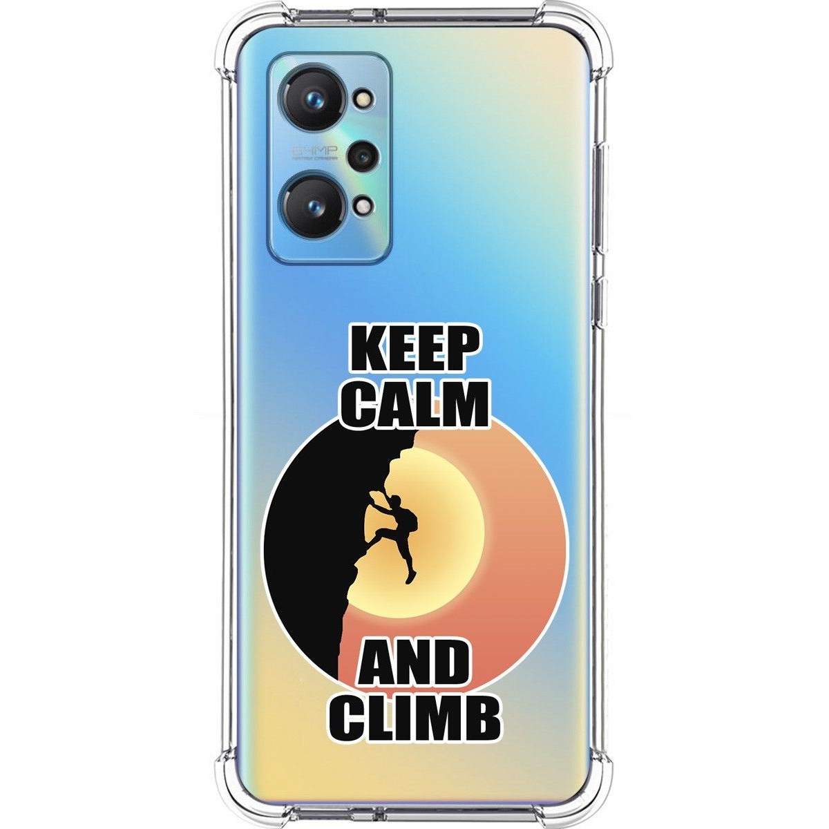 Funda Silicona Antigolpes para Realme GT NEO 2 5G diseño Hombre Escalada Dibujos