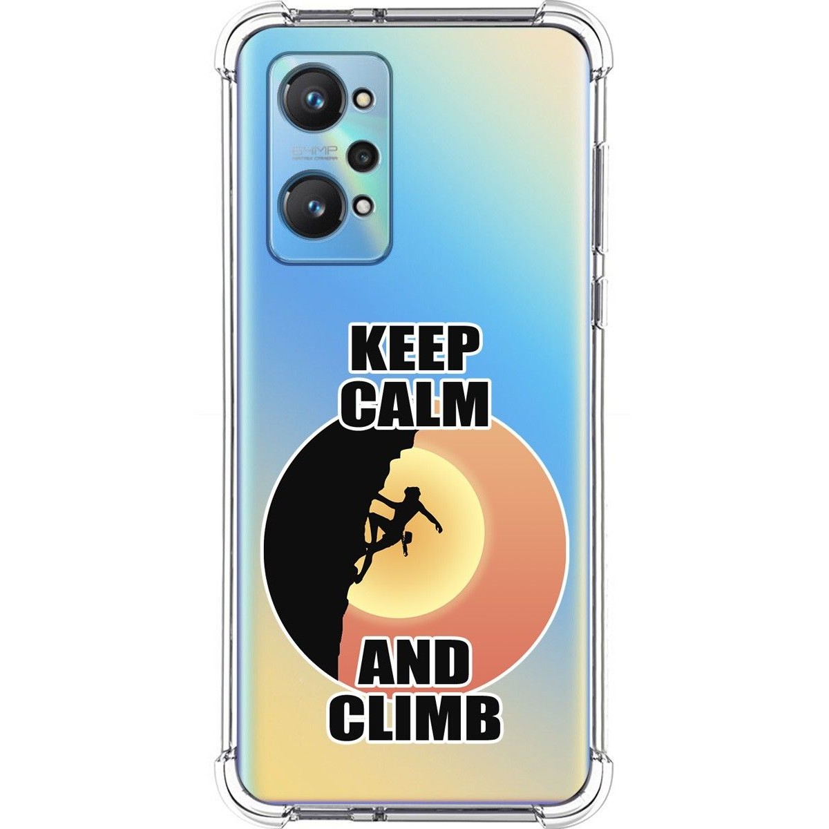 Funda Silicona Antigolpes para Realme GT NEO 2 5G diseño Mujer Escalada Dibujos