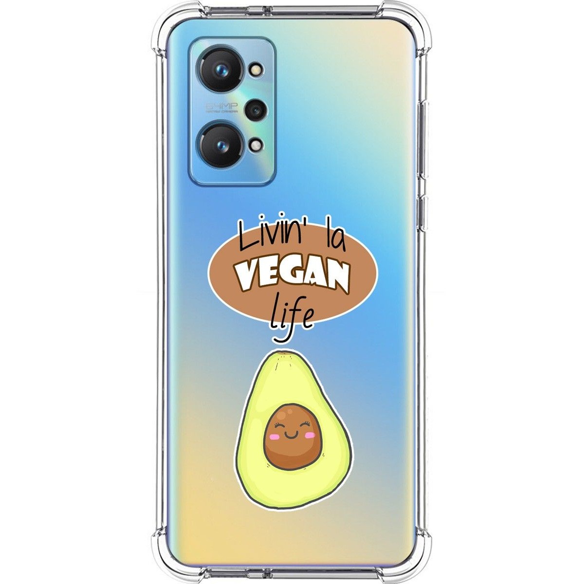 Funda Silicona Antigolpes para Realme GT NEO 2 5G diseño Vegan Life Dibujos