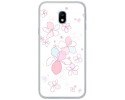 Funda Gel Tpu para Samsung Galaxy J3 (2017) Diseño Flores Minimal Dibujos