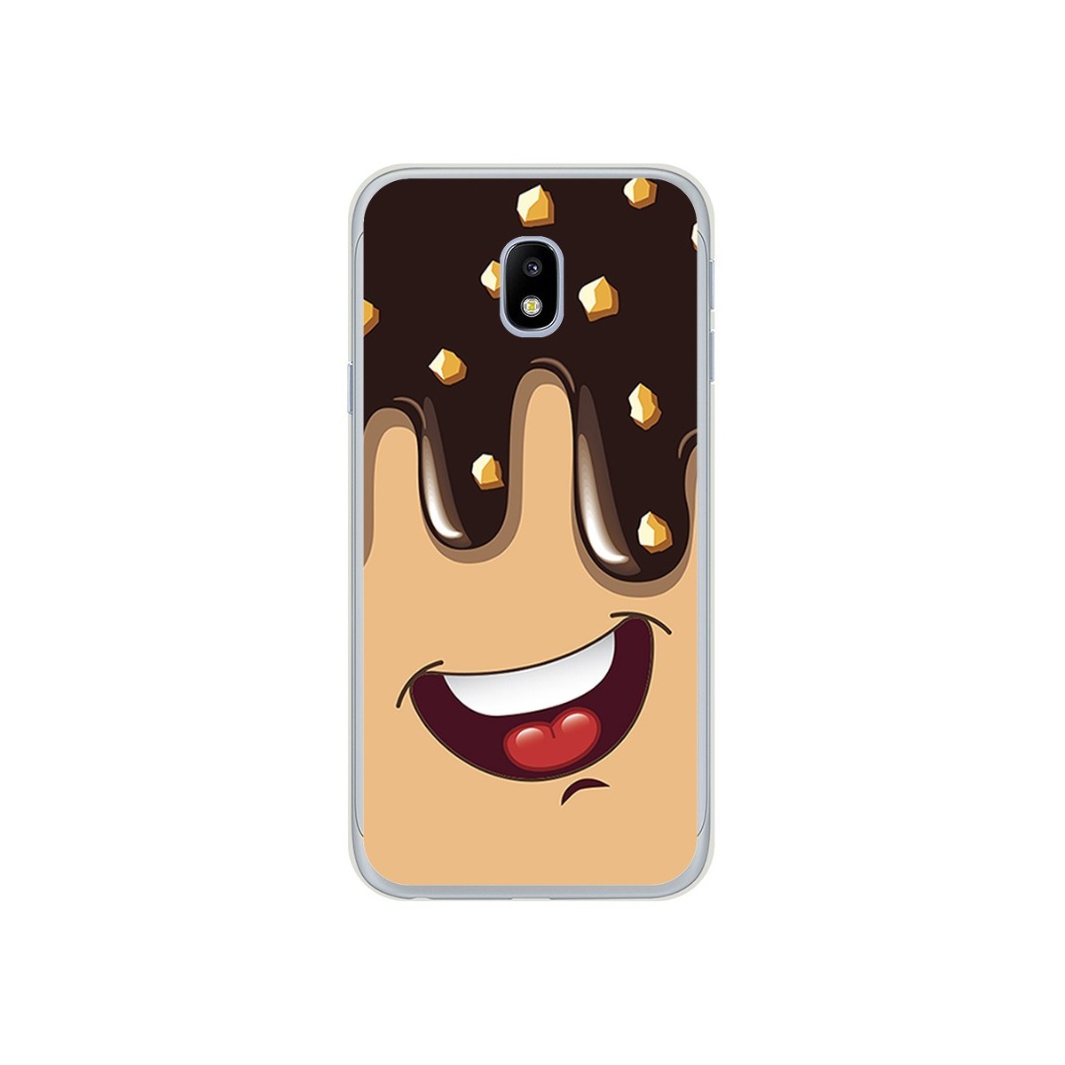Funda Gel Tpu para Samsung Galaxy J3 (2017) Diseño Helado Chocolate Dibujos
