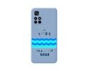 Funda Silicona Líquida Azul para Xiaomi POCO M4 Pro 5G diseño Agua Dibujos