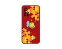 Funda Silicona Líquida Roja para Xiaomi POCO M4 Pro 5G diseño Abeja Dibujos