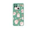 Funda Silicona Líquida Verde para Realme C21Y / C25Y diseño Cerdos Dibujos
