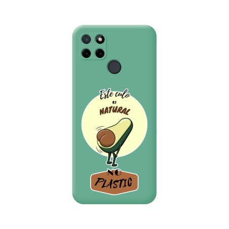 Funda Silicona Líquida Verde para Realme C21Y / C25Y diseño Culo Natural Dibujos
