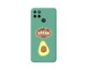 Funda Silicona Líquida Verde para Realme C21Y / C25Y diseño Vegan Life Dibujos