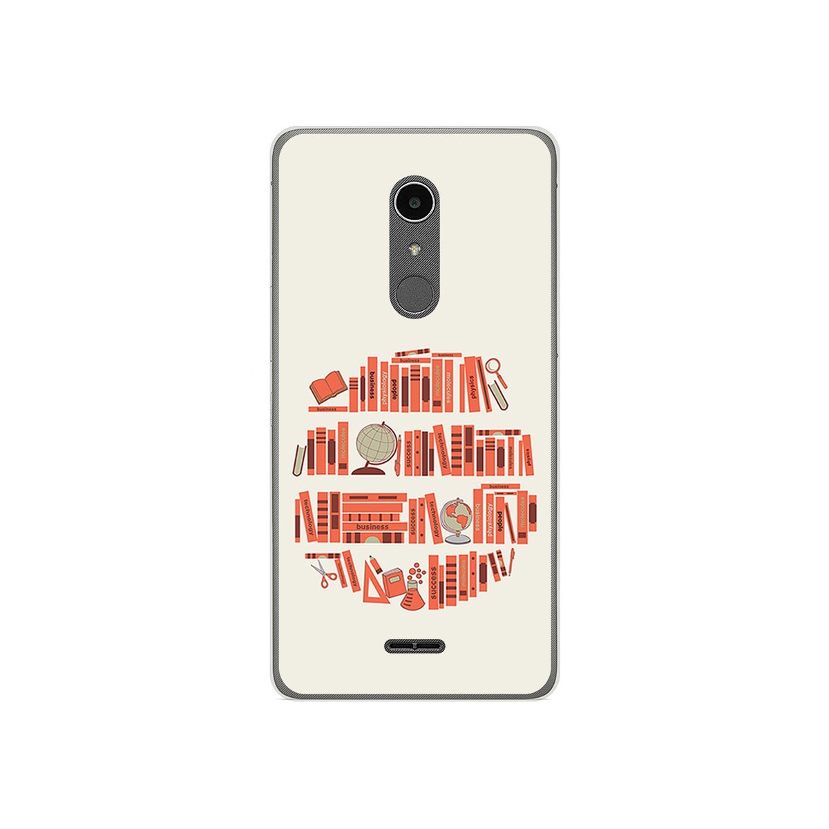 Funda Gel Tpu para Alcatel A3 XL Diseño Mundo Libro Dibujos