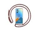 Personaliza tu Funda Colgante Transparente para Realme GT NEO 2 5G con Cordon Rosa / Dorado Dibujo Personalizada