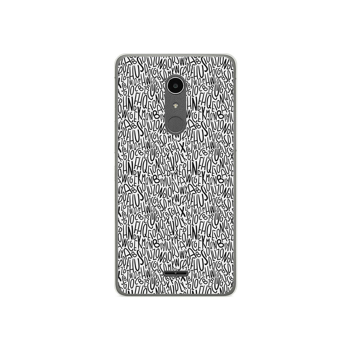 Funda Gel Tpu para Alcatel A3 XL Diseño Letras Dibujos