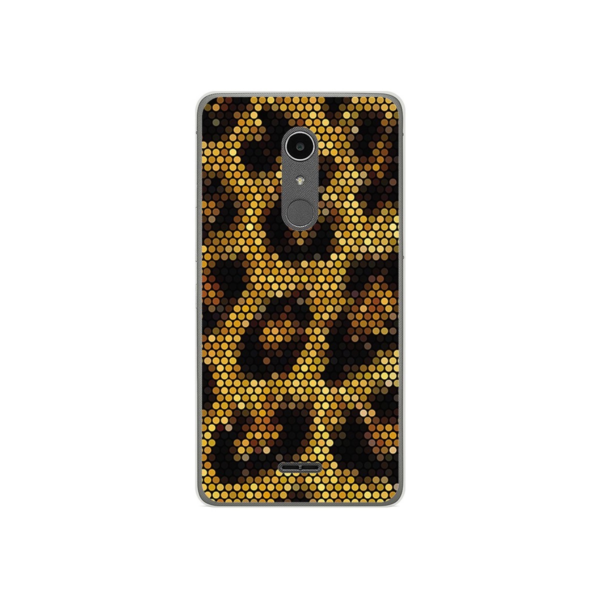 Funda Gel Tpu para Alcatel A3 XL Diseño Leopardo Dibujos