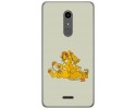 Funda Gel Tpu para Alcatel A3 XL Diseño Leones Dibujos