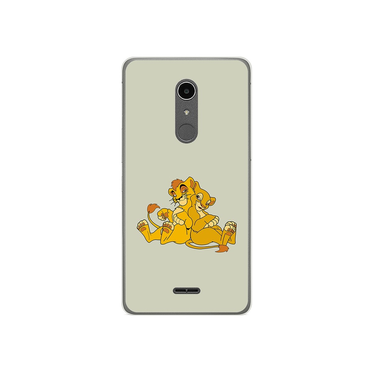 Funda Gel Tpu para Alcatel A3 XL Diseño Leones Dibujos