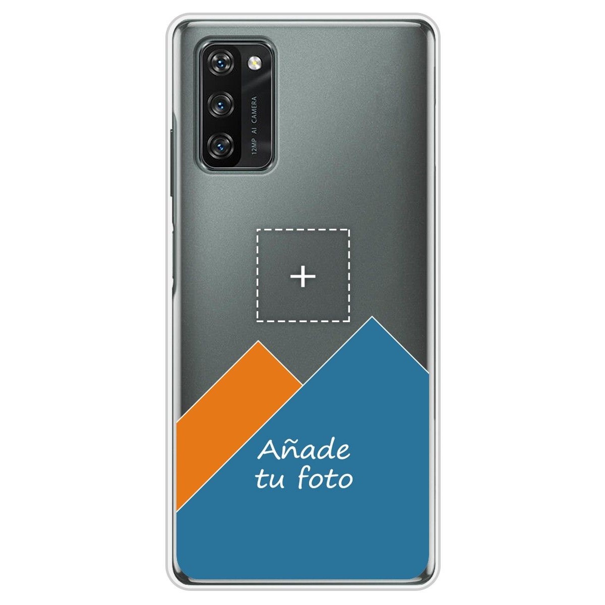 Personaliza tu Funda Silicona Gel Tpu Transparente con tu Fotografia para Blackview A100 Dibujo Personalizada