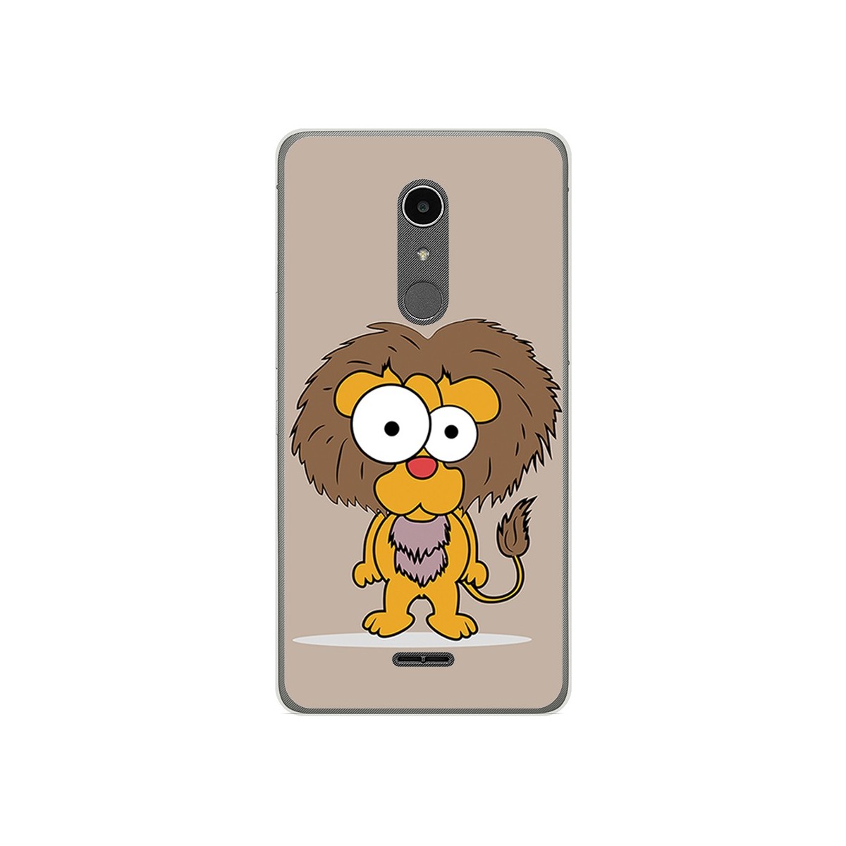 Funda Gel Tpu para Alcatel A3 XL Diseño Leon Dibujos
