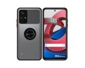 Funda Mate con Borde Negro y Anillo Giratorio 360 para Xiaomi POCO M4 PRO 5G