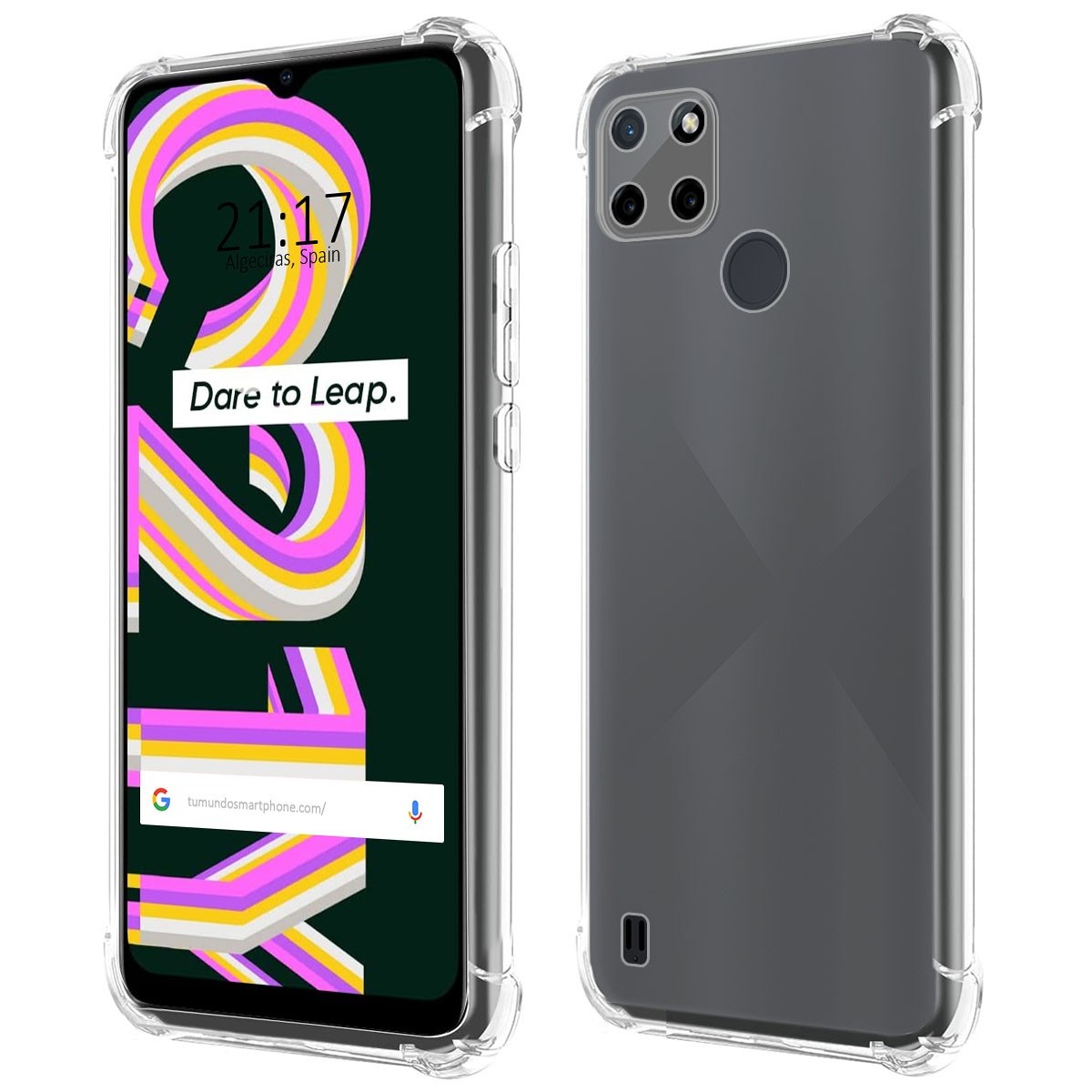 Funda Silicona Antigolpes Transparente para Realme C21Y / C25Y