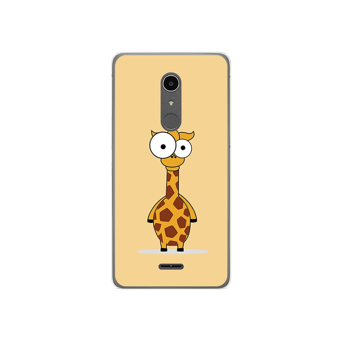 Funda Gel Tpu para Alcatel A3 XL Diseño Jirafa Dibujos