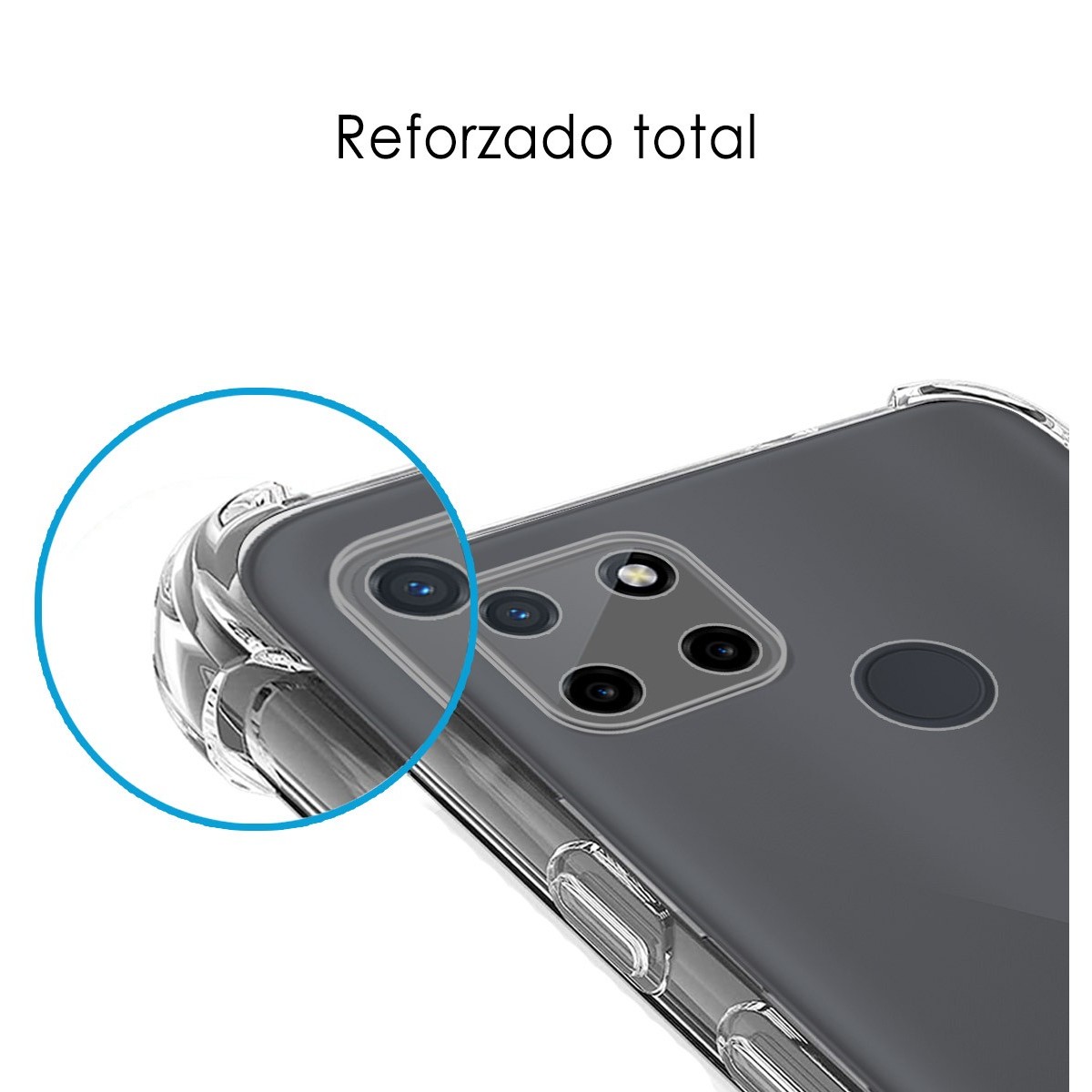 Funda Silicona Antigolpes Transparente para Realme C21Y / C25Y