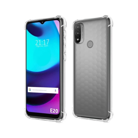 Funda Silicona Antigolpes Transparente para Motorola Moto E20