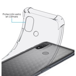 Funda Silicona Antigolpes Transparente para Motorola Moto E20 2