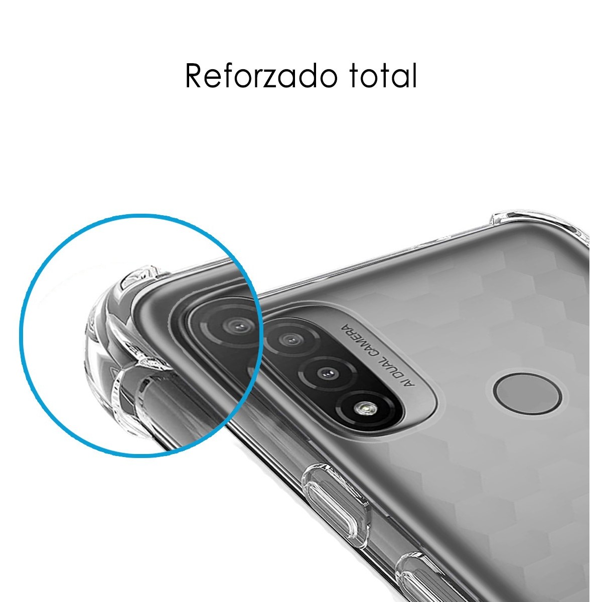 Funda Silicona Antigolpes Transparente para Motorola Moto E20