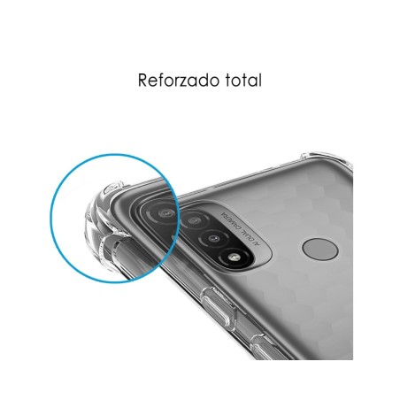 Funda Silicona Antigolpes Transparente para Motorola Moto E20