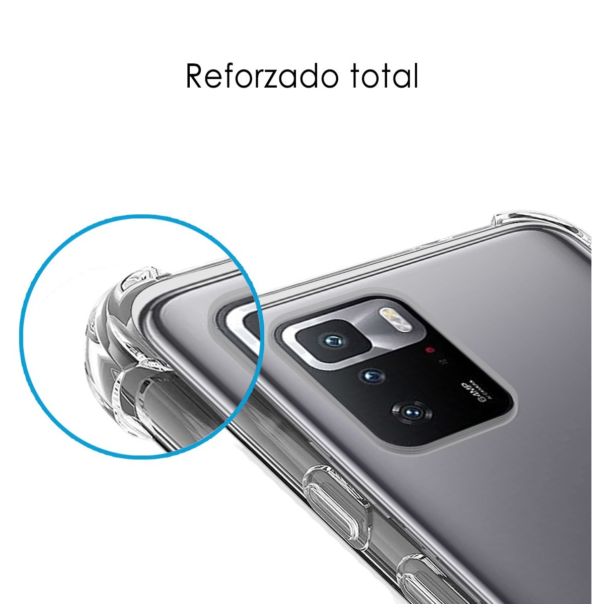 Funda Silicona Antigolpes Transparente para Xiaomi POCO X3 GT 5G