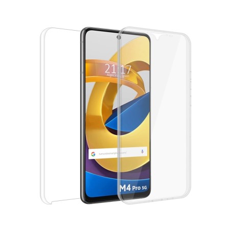 Funda Doble Transparente Pc + Tpu Full Body 360 para Xiaomi POCO M4 Pro 5G