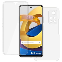 Funda Doble Transparente Pc + Tpu Full Body 360 para Xiaomi POCO M4 Pro 5G 2