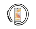Funda Colgante Transparente para Realme C11 2021 con Cordon Negro