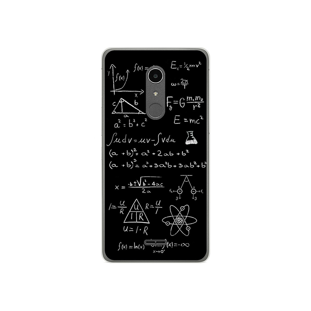 Funda Gel Tpu para Alcatel A3 XL Diseño Formulas Dibujos