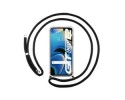 Funda Colgante Transparente para Realme GT NEO 2 5G con Cordon Negro