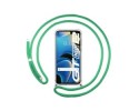 Funda Colgante Transparente para Realme GT NEO 2 5G con Cordon Verde Agua