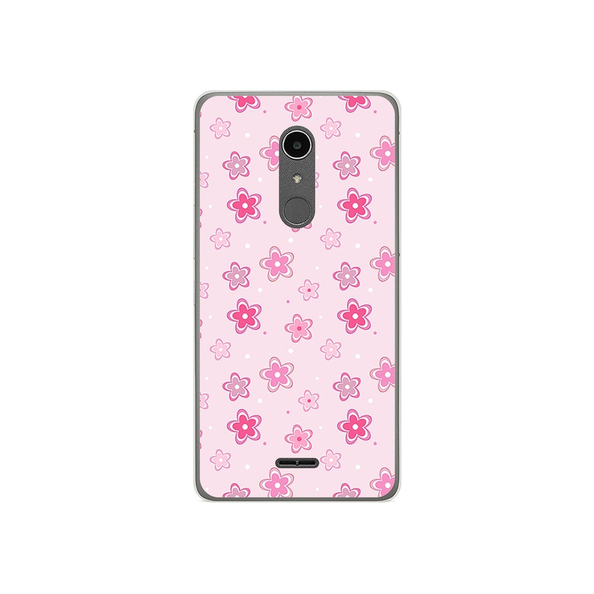 Funda Gel Tpu para Alcatel A3 XL Diseño Flores Dibujos